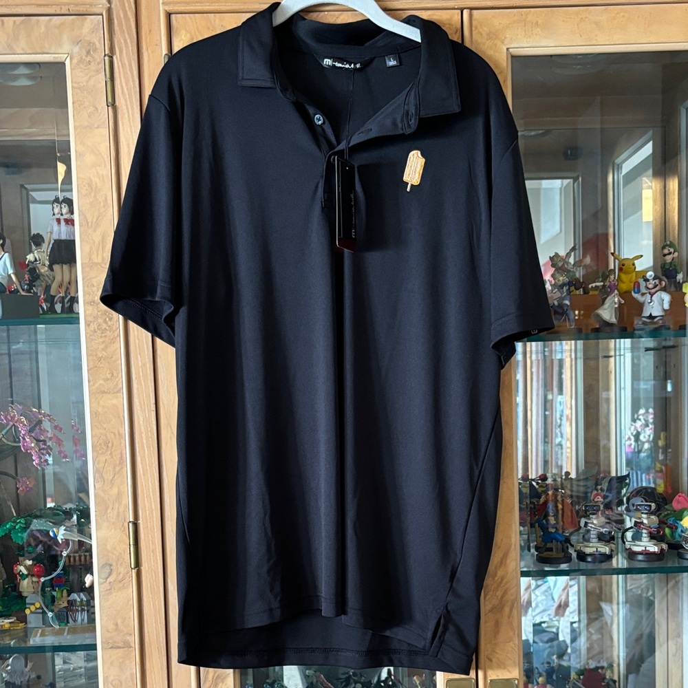 NWT Travis Mathew Men's Black Polo Shirt